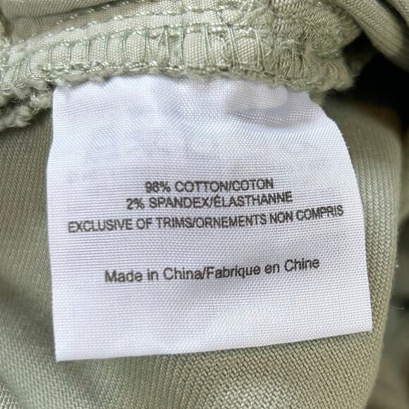 Tory Burch Alexa Cropped Skinny Jeans Green Stretch Denim Mid Rise 26 - Picture 7 of 9